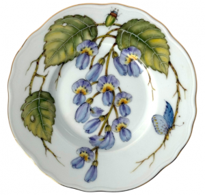 Anna Weatherley Rhapsody Of Colors Wisteria Bread Plate