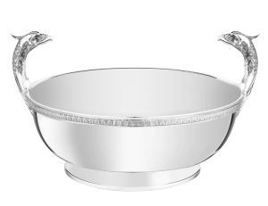 Christofle Malmaison Silverplate Tete d'Aigle Centerpiece Bowl