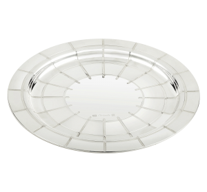 Christofle Graphik Silverplate Carafe Tray / Coaster