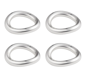 Christofle Vertigo Silverplated Chopstick / Knife Rests - Set 4