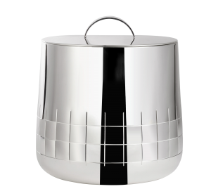 Christofle Graphik Silverplate Ice Bucket / Insulated