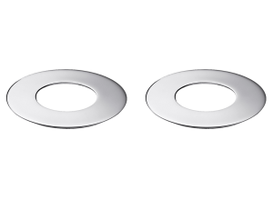Christofle Oh de Christofle Stainless + Glass Coaster -  Set of 2