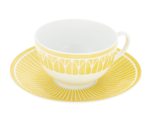 Christofle Malmaison Riviera Tea/Coffee Cup + Saucer