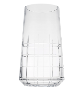 Christofle Graphik Crystal Vase -  10.6"