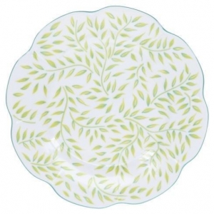 Royal Limoges Olivier Spring Green Dessert Plate - 8.5"