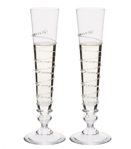 Juliska Amalia Flutes - Pair