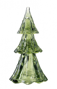 Juliska Evergreen Berry & Thread Glass 3 Piece Tree Set - 10.5"