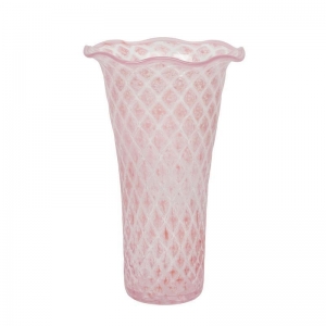 Juliska Trellis Flared Vase - Blush / 9"