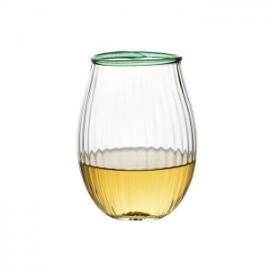 Juliska Nell Stemless Wine Glass - Watercress / 15 oz.