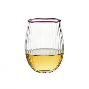 Juliska Nell Stemless Wine Glass - Blush / 15 oz.