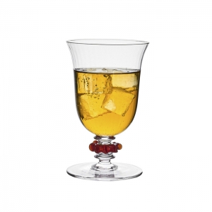 Juliska Nell Ruby Ruffle Goblet - 12 oz.