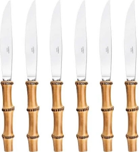 Capdeco Bamboo Capdeco Bamboo Box Of 6 Steak Knives