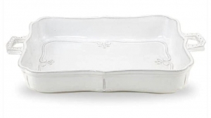 Arte Italica Bella Bianca Rectangular Lasagne Dish