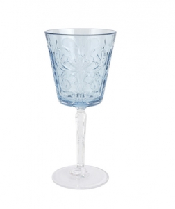 Vietri Barocco Light Blue Wine Glass