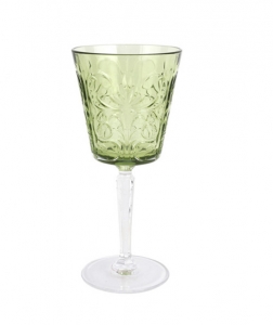 Vietri Barocco Mint Green Wine Glass