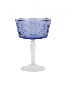 Vietri Barocco Cobalt Coupe Champagne Glass
