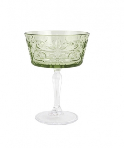 Vietri Barocco Mint Green Coupe Champagne Glass