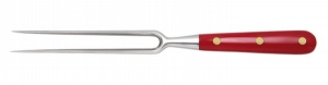 Berti Red Lucite Handle Carving Fork