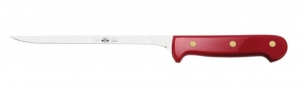 Berti Lucite Handle Soft Cheese Knife - Red