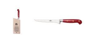 Berti Insieme Red Lucite Handle Boning Knife