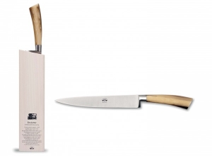 Berti Insieme Cornotech Handle Salmon Knife