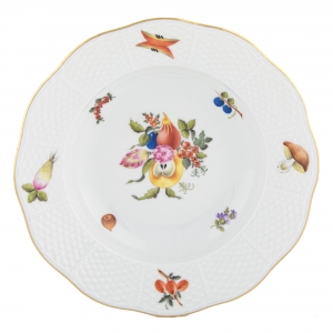 Herend Fruits & Flowers Rim Soup Bowl - Motif 2