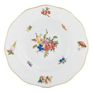 Herend Fruits & Flowers Rim Soup Bowl - Motif 3