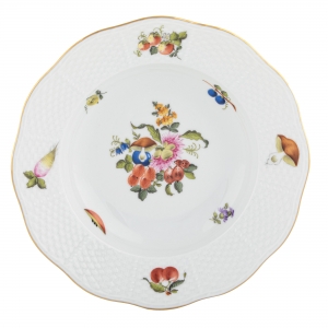 Herend Fruits & Flowers Rim Soup Bowl - Motif 7