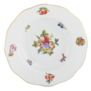 Herend Fruits & Flowers Rim Soup Bowl - Motif 11