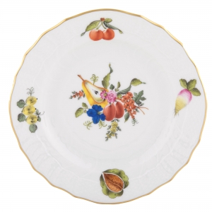 Herend Fruits & Flowers Bread Plate - Motif 3