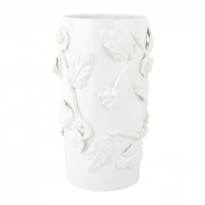 Vietri Bougainvillea Garden White Large Cachepot