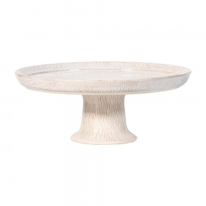 Juliska Blenheim Oak Whitewash Cake Pedestal