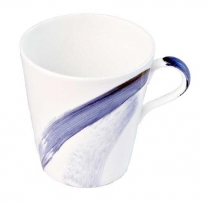 Royal Crown Derby Brushstrokes Blue Mug - 12 oz.