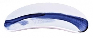 Royal Crown Derby Brushstroke Blue Crescent Salad