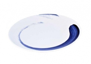 Royal Crown Derby Brushstrokes Blue Salad/Dessert - 8"