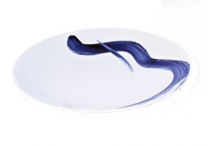 Royal Crown Derby Brushstrokes Blue Charger -12"