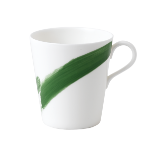 Royal Crown Derby Brushstroke Green Beaker / Mug  - 12 oz.