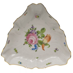 Herend Printemps Triangle Dish9.5"L