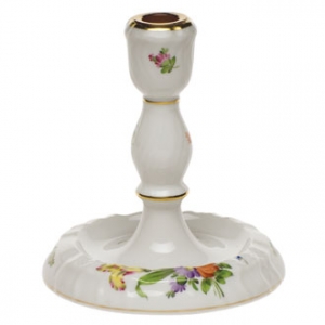 Herend Printemps Single Candlestick - 6" Herend Printemps Single Candlestick - 6"