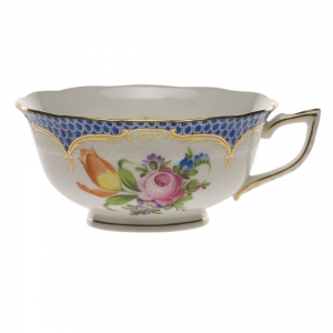 Herend Printemps Blue Border Tea Cup - Motif 02