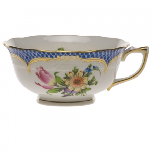Herend Printemps Blue Border Tea Cup - Motif 03