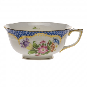 Herend Printemps Blue Border Tea Cup - Motif 04