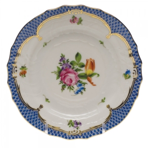 Herend Printemps Blue Border Bread & Butter Plate - 2