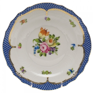 Herend Printemps Blue Border Salad Plate - Motif 01