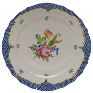 Herend Printemps Blue Border Service Plate - Motif 02