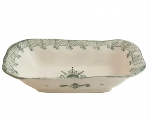 Arte Italica Burano Green Rectangular Dish