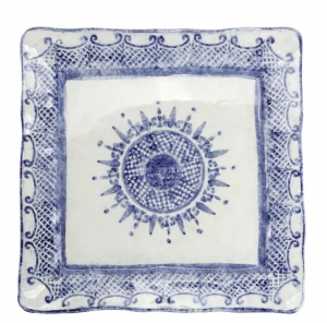 Arte Italica Burano Square Dinner Plate - 11"