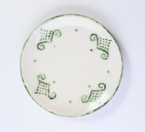 Arte Italica Burano Green Bread Plate