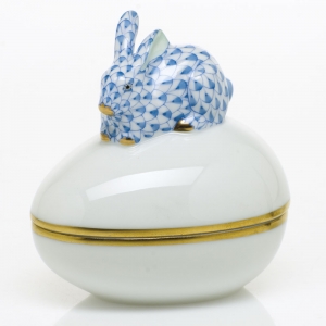 Herend Bunny Bon Bon - Blue