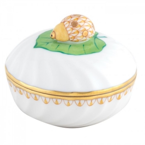 Herend Ladybug Box - Butterscotch